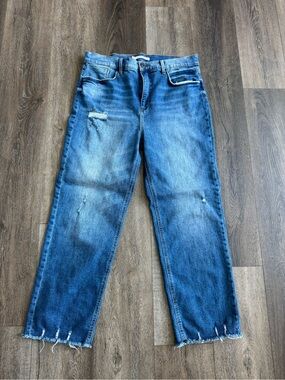 Whetherly Pierce High Rise Straight Leg Denim Jeans Women’s Size 33/16
